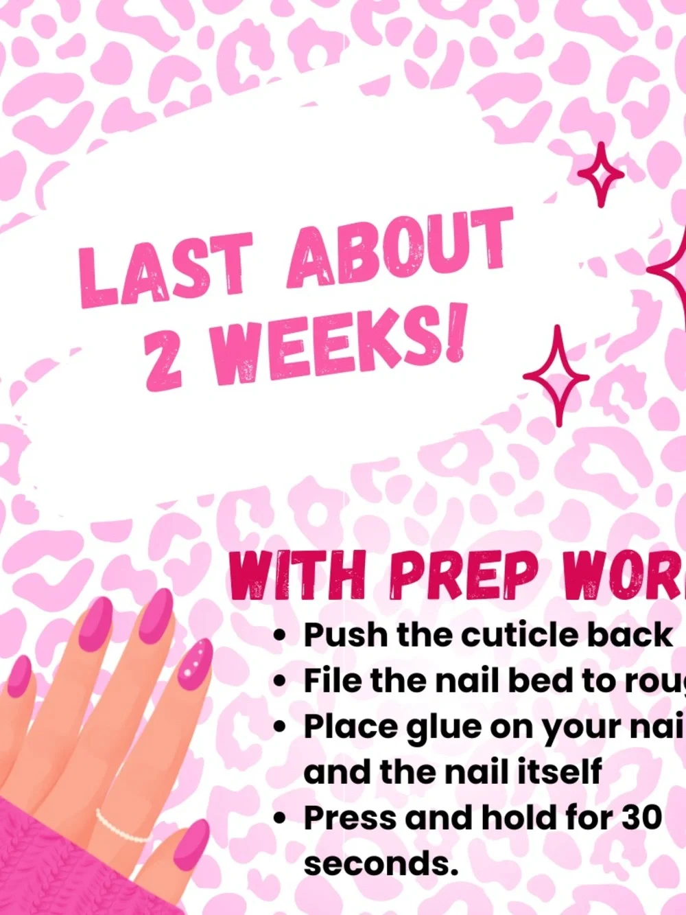 Pink halloween Press-On Nail Set with Cute Designs
